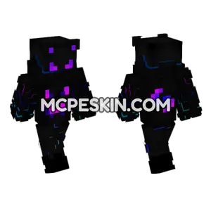 Panda Neon Minecraft Bedrock skin