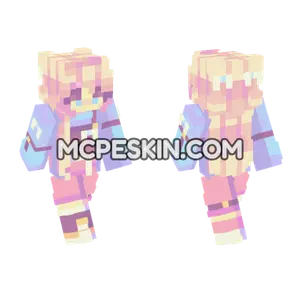 Pastel Aesthetic Outfit Minecraft Bedrock skin