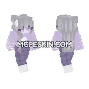 Pastel Hair Girl Minecraft Bedrock skin