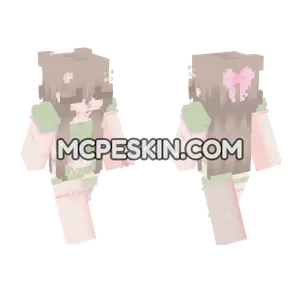Pastel Pink Dress Minecraft Bedrock skin