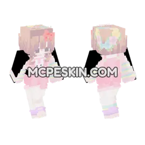 Pastel Rainbow Dress Girl