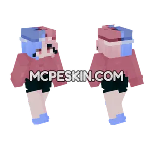 Pastel Unicorn Girl Minecraft Bedrock skin