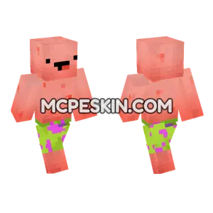 Patrick Star Skin Minecraft Bedrock skin