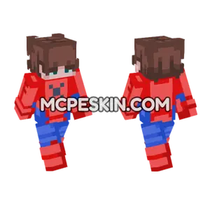 Peter Parker Spider-Man Minecraft Bedrock skin