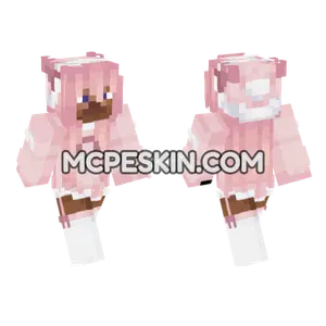 Pink Aesthetic Outfit Minecraft Bedrock skin