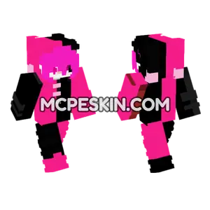 Pink and Black Bear