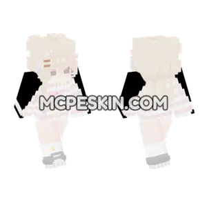 Pink Cat Pajamas Minecraft Bedrock skin