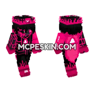 Pink Geometric Pattern Minecraft Bedrock skin