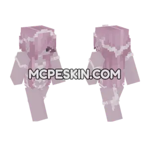 Pink Haired Bone Girl Minecraft Bedrock skin
