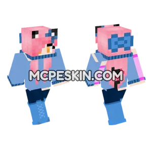 Pink Haired Girl Minecraft Bedrock skin
