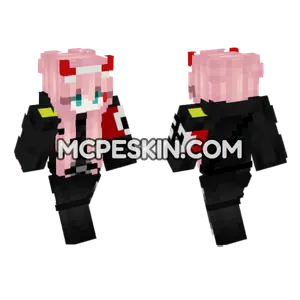 Pink Haired Girl Minecraft Bedrock skin