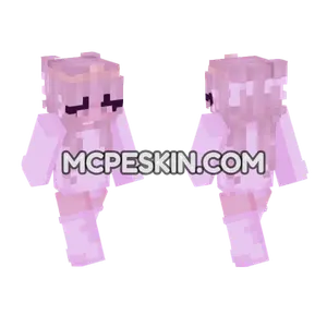 Pink Kawaii Girl Minecraft Bedrock skin