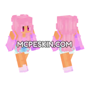 Pink Lace Outfit Minecraft Bedrock skin