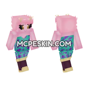 Pink Monster Outfit Minecraft Bedrock skin