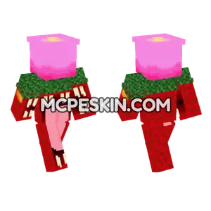 Pink Mushroom Monster Minecraft Bedrock skin