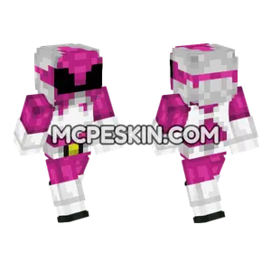 Pink Ranger Skin Minecraft Bedrock skin
