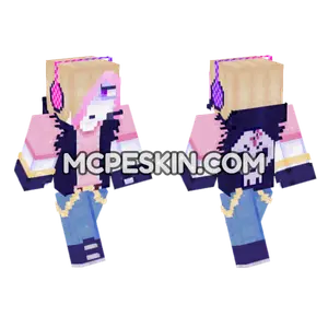Pink Skull Schoolgirl