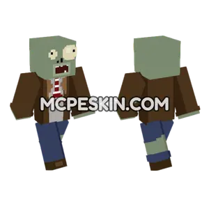 Plants vs Zombies Zombie Minecraft Bedrock skin