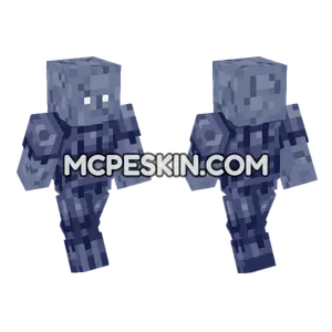Plozoni Charon Bald Cracked Minecraft Bedrock skin