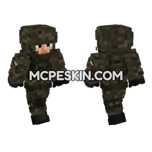 Polish Army Soldier Minecraft Bedrock skin