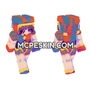 Pomni The Jester Minecraft Bedrock skin