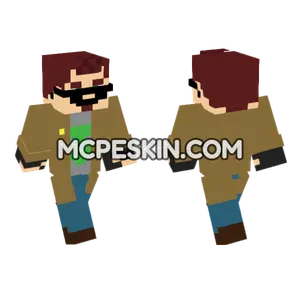 Postal 3 Dude Minecraft Bedrock skin