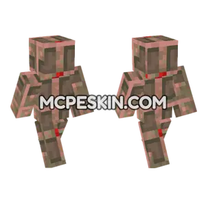 Powered Exposed Copper Bulb Minecraft Bedrock skin
