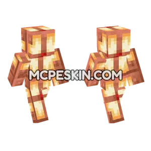 Powered Lit Copper Bulb Minecraft Bedrock skin