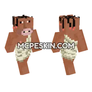 Primitive Guy Minecraft Bedrock skin