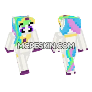 Princess Celestia Skin Minecraft Bedrock skin