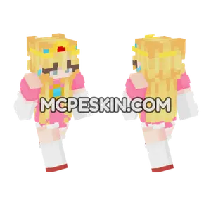Princess Peach Skin Minecraft Bedrock skin