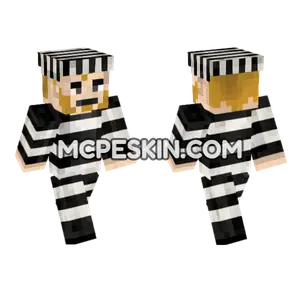 Prisoner Outfit Minecraft Bedrock skin