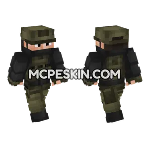 Private Military Company Operator Minecraft Bedrock skin