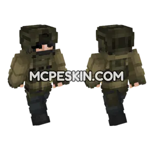 Private Military Company Operator Minecraft Bedrock skin