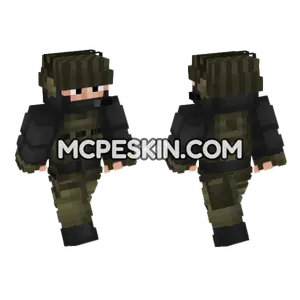 Private Military Operator Minecraft Bedrock skin