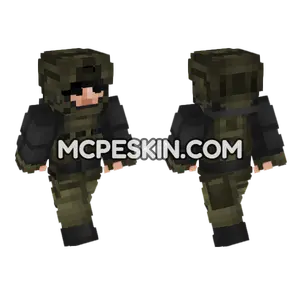Private Military Operator Minecraft Bedrock skin