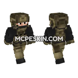 Private Military Operator V2 Minecraft Bedrock skin
