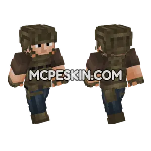 Private Military Operator V4 Minecraft Bedrock skin