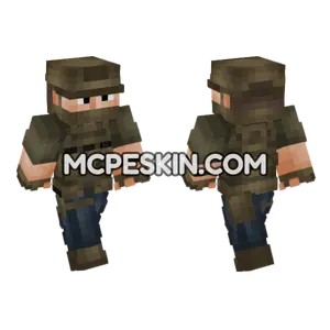 Private Military Operator V5 Minecraft Bedrock skin
