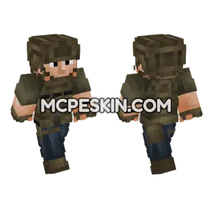 Private Military Operator V6 Minecraft Bedrock skin