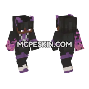Purple Minecraft Bedrock skin