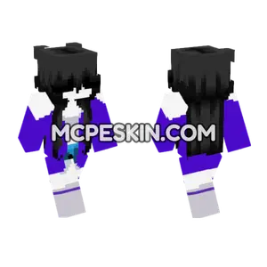 Purple and White Outfit