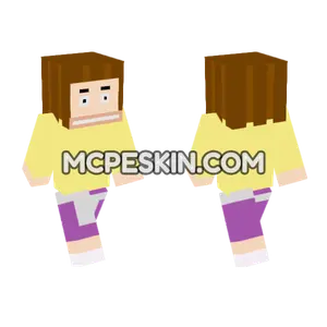 Purple And Yellow Outfit Minecraft Bedrock skin