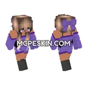Purple Bow Girl