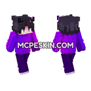 Purple Boy Minecraft Bedrock skin