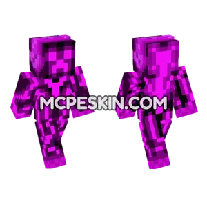 Purple Creeper Minecraft Bedrock skin