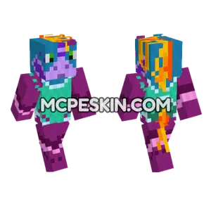 Purple Dragon Skin Minecraft Bedrock skin