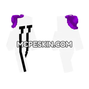 Purple Eyes Character Minecraft Bedrock skin