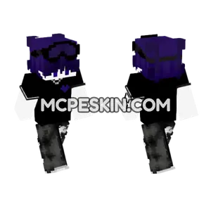 Purple Gothic Robes Minecraft Bedrock skin