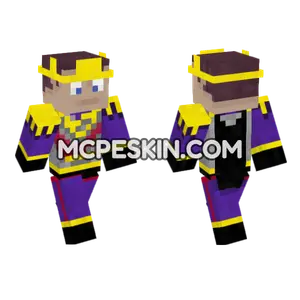 Purple Hero Outfit Minecraft Bedrock skin